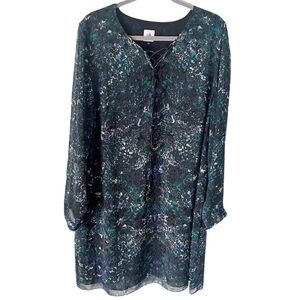 CAbi Dress Women's XL Noel Eternity Damask Floral Lace Up Dark Romantic 3399